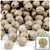 Plastic Faceted Beads, Opaque, 10mm, 1,000-pc, Tan
