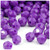 Plastic Faceted Beads, Opaque, 12mm, 100-pc, Dark Purple
