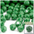 Plastic Faceted Beads, Opaque, 12mm, 1,000-pc, Emerald green