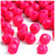 Plastic Faceted Beads, Opaque, 12mm, 1,000-pc, Hot Pink