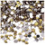 Rhinestones, Flatback, Round, 5mm, 10,000-pc, Champagne Yellow