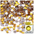 Rhinestones, Flatback, Round, 5mm, 10,000-pc, Golden Yellow