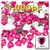 Rhinestones, Flatback, Heart, 12mm, 1,000-pc, Hot Pink