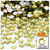 Rhinestones, Flatback, Round, 7mm, 10,000-pc, Champagne Yellow