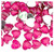 Rhinestones, Flatback, Heart, 14mm, 144-pc, Hot Pink