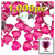 Rhinestones, Flatback, Heart, 14mm, 1,000-pc, Hot Pink