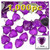 Rhinestones, Flatback, Heart, 14mm, 1,000-pc, Purple (Amethyst)