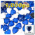 Rhinestones, Flatback, Heart, 14mm, 1,000-pc, Royal Blue