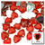 Rhinestones, Flatback, Heart, 14mm, 144-pc, Ruby Red