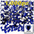 Rhinestones, Flatback, Heart, 4mm, 1,000-pc, Royal Blue