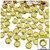 Rhinestones, Flatback, Round, 10mm, 5,000-pc, Champagne