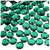 Rhinestones, Flatback, Round, 10mm, 5,000-pc, Emerald Green