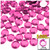 Rhinestones, Flatback, Round, 10mm, 5,000-pc, Hot Pink