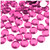 Rhinestones, Flatback, Round, 10mm, 5,000-pc, Hot Pink