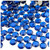 Rhinestones, Flatback, Round, 10mm, 5,000-pc, Royal Blue