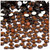 Rhinestones, Flatback, Round, 7mm, 10,000-pc, Beer Brown