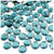 Rhinestones, Flatback, Round, 10mm, 144-pc, Light Baby Blue