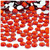 Rhinestones, Flatback, Round, 8mm, 1,000-pc, Ruby Red