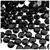 Rhinestones, Flatback, Round, 11mm, 144-pc, Jet Black