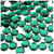 Rhinestones, Flatback, Round, 11mm, 144-pc, Emerald Green