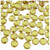 Rhinestones, Flatback, Round, 12mm, 144-pc, Champagne