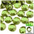 Rhinestones, Flatback, Round, 16mm, 144-pc, Peridot or Light Green