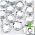 Rhinestones, Flatback, Round, 18mm, 72-pc, Clear