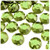 Rhinestones, Flatback, Round, 18mm, 144-pc, Peridot or Light Green