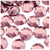 Rhinestones, Flatback, Round, 20mm, 144-pc, Light Baby Pink