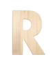 Unfinished Wood | 12-in | 2-in Thick | Letter | Letter R | Crafts Outlet