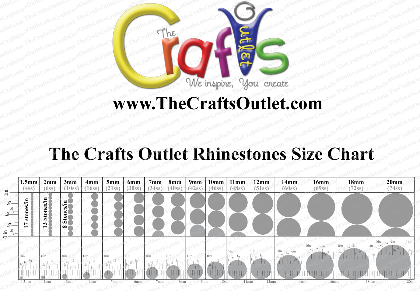 Size Chart PDF Link Below The Crafts Outlet