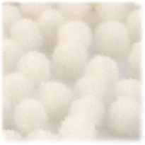 Acrylic Pom Pom, 25mm, 100-pc, Cream