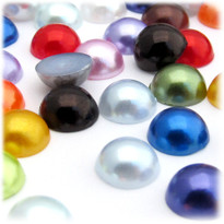 Half Dome Pearl, Plastic beads, 12mm, 10,000-pc, Multi Mix