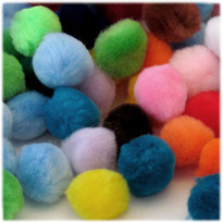 Acrylic Pom Pom, 38mm, 50-pc, Multi Mix