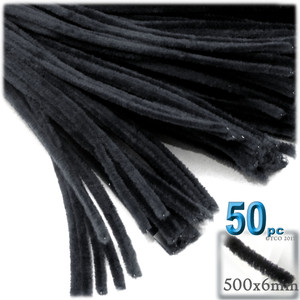 2 Inch Bump Chenille, Black - Short Bump Pipe Cleaner Wired Craft Trim –  Smile Mercantile Craft Co.