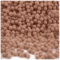 Acrylic Pom Pom, 5mm, 5,000-pc, Tan