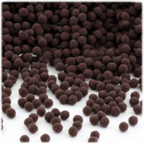 Acrylic Pom Pom, 5mm, 5,000-pc, Coffee Brown