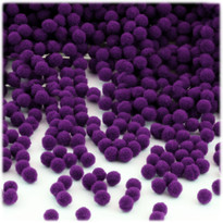 Acrylic Pom Pom, 5mm, 5,000-pc, Purple