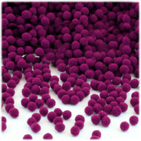 Acrylic Pom Pom, 5mm, 5,000-pc, Fuchsia