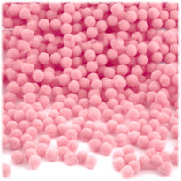 Acrylic Pom Pom, 5mm, 1,000-pc, Pink