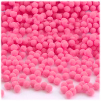 Acrylic Pom Pom, 5mm, 1,000-pc, Hot Pink