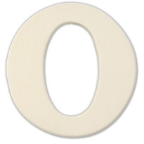 Unfinished Wood, 3-in, 4mm Thick, Letter, Letter O