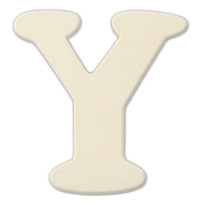 Unfinished Wood, 3-in, 4mm Thick, Letter, Letter Y