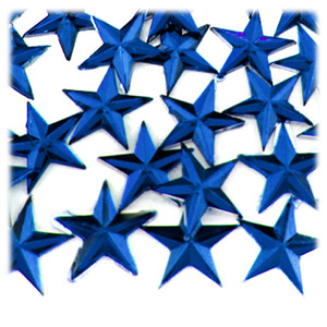 Rhinestones | Flatback | Star | 21mm | 144-pc | Royal Blue | Crafts Outlet