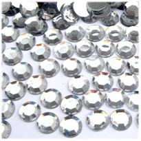 Rhinestones, Flatback, Round, 10mm, 1,000-pc, Clear