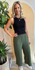 Picture of woman wearing lightweight pull-on pants