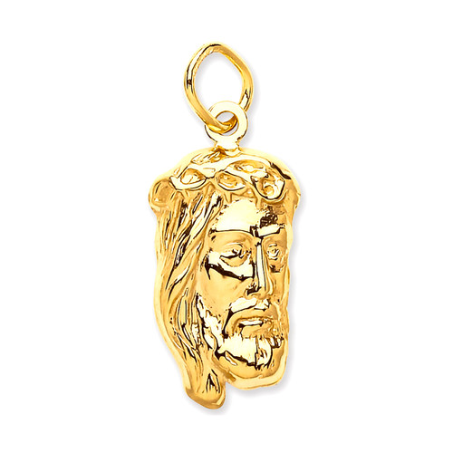 9ct Gold small Jesus Face charm pendant 0.9g