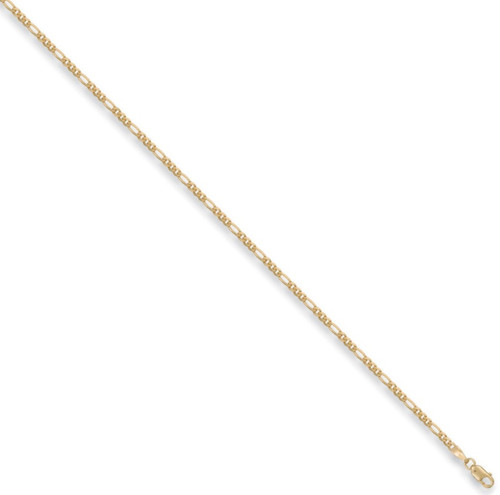 16" 41cm 2.25mm thick 9ct Gold Figaro Chain 3.4g