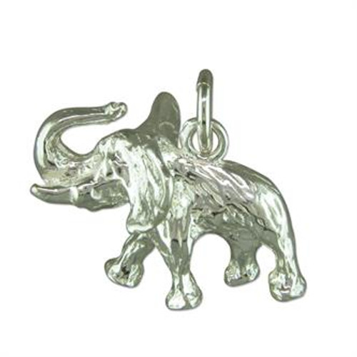 Sterling Silver African Elephant Charm