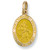 9ct Gold Large Oval St Christopher Pendant 3g